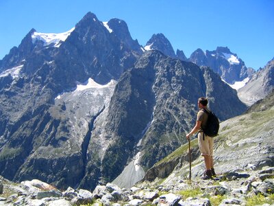 Pelvoux mountain climber