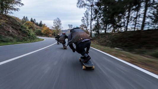 Skateboarding road