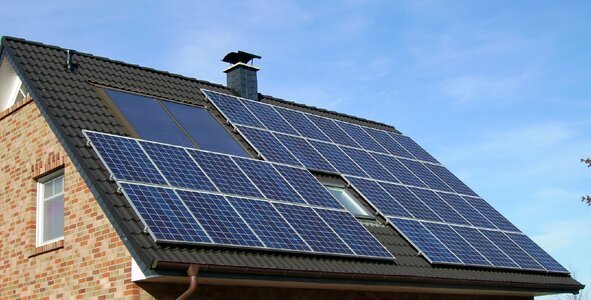 Solar panel photovoltaics photo