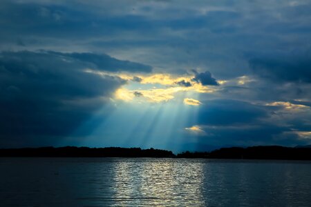 Sunbeam sky clouds