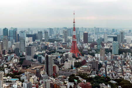 Tokyo tower cityscape photo