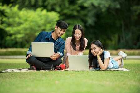 Students laptop computer