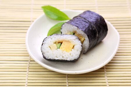 Sushi roll japanese food photo