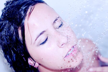 Woman girl shower photo