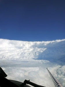 Clouds cyclone hurricane hunters