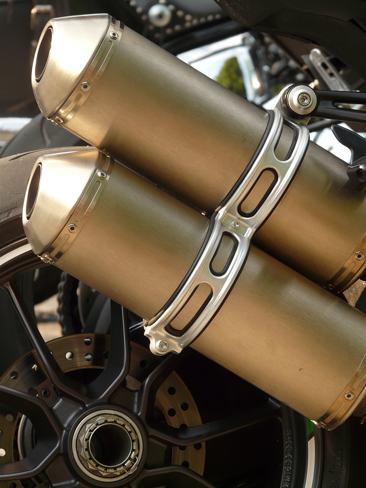 Exhaust pipes motorcycle metal