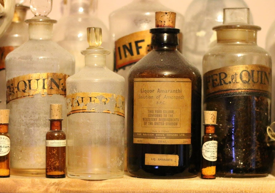 Alcohol antique apothecary