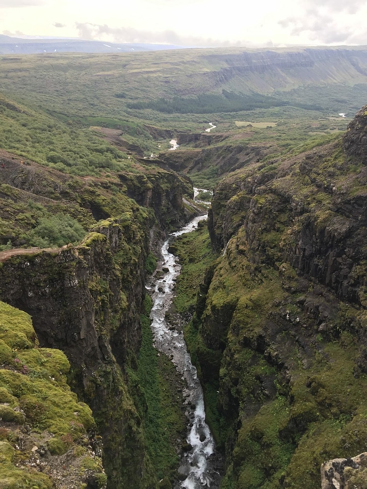 Canyon gorge green photo