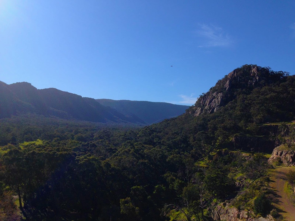 Blue canyon countryside