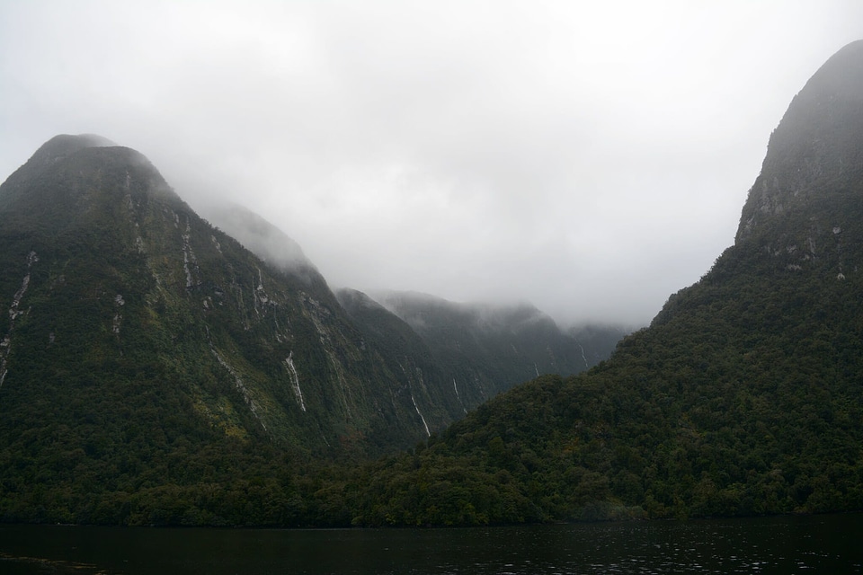 Clouds fog landscape