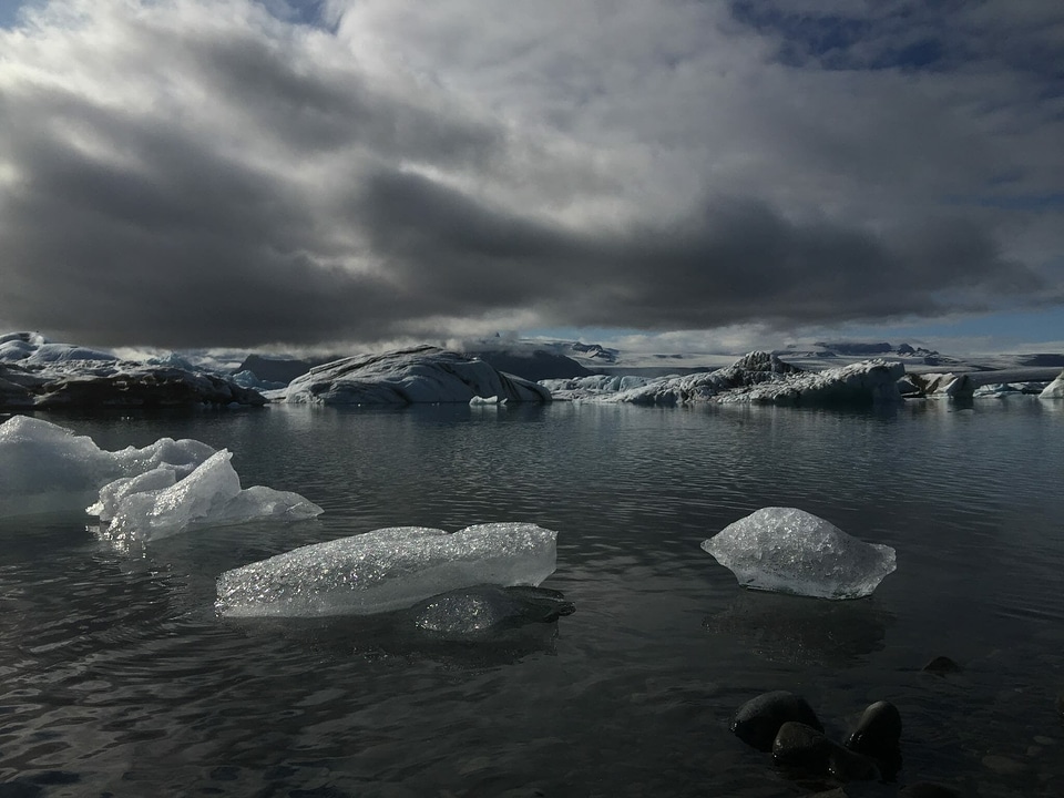 Arctic blue clouds photo