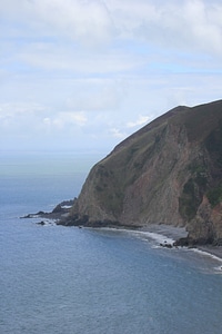 Blue cliff coast photo