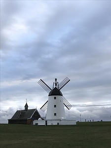 Barn building clouds