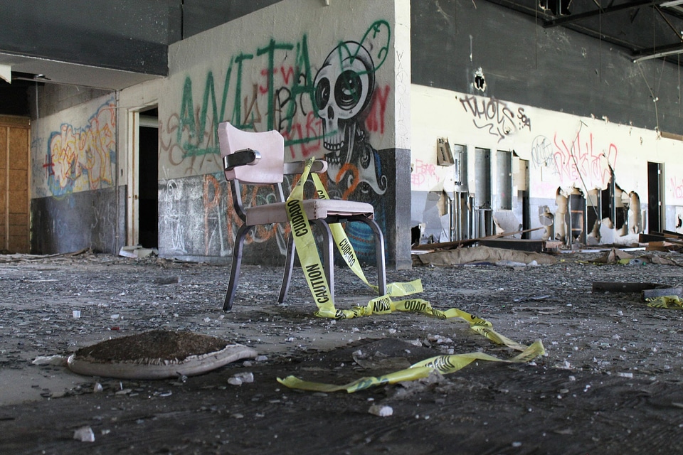 Abandoned art building