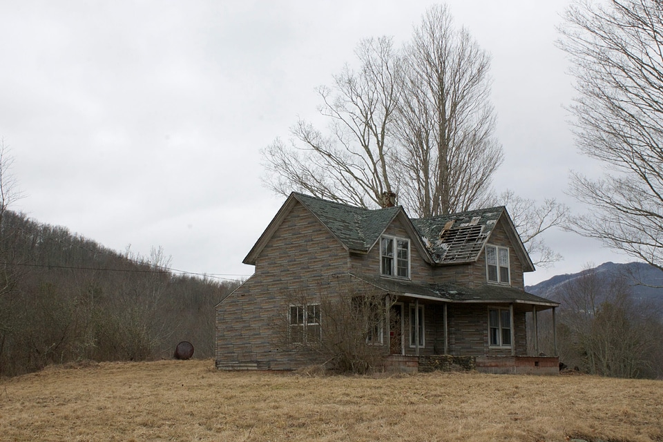 Abandoned building cabin