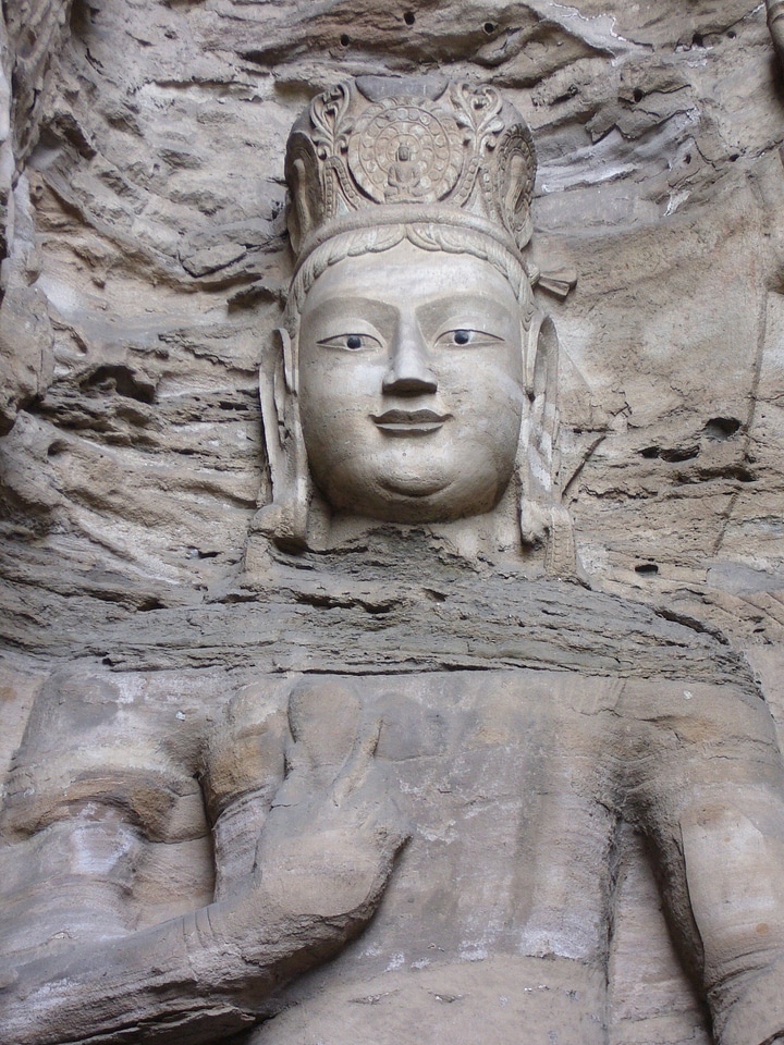 Buddha statue yungang grottoes