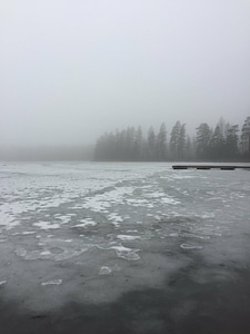 Cold dock fog photo