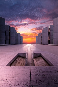 Architecture building clouds