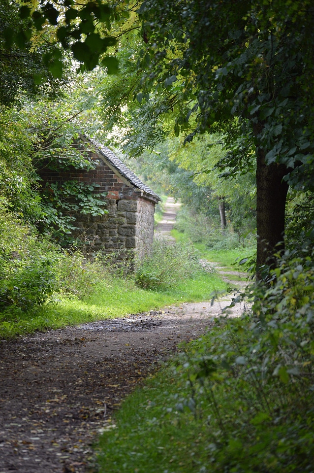 Building countryside dirt road