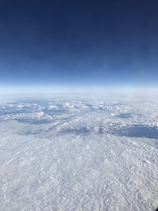 Aerial View azure sky cloud