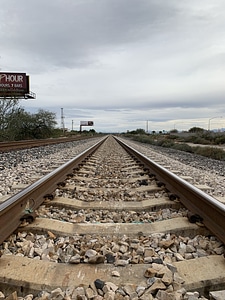 Dirt Road gravel rail photo