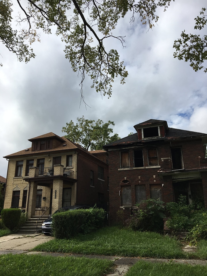 Architecture broken houses