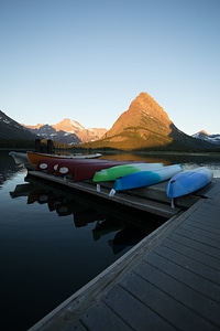 Afternoon boat canoe