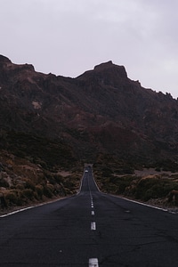 Asphalt desert drive