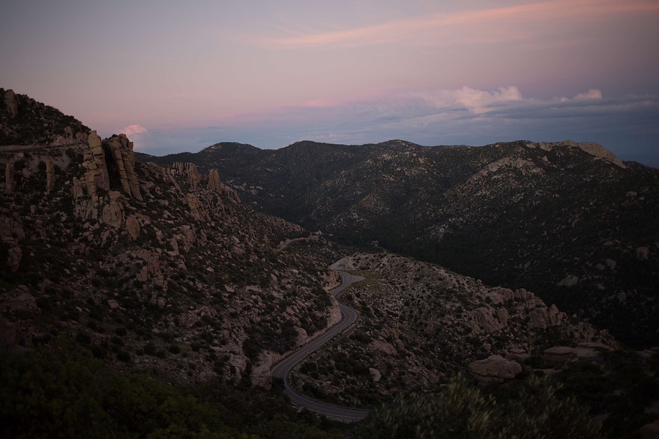 Canyon desert highway photo