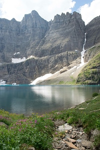 Glacier ice lake photo