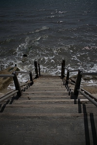 Banister boardwalk bridge photo