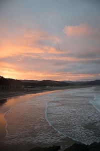 Beach coast dawn photo