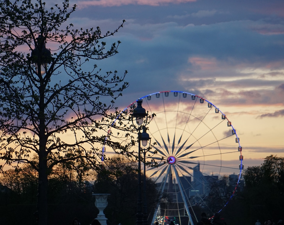 Amusement Park ferris wheel human