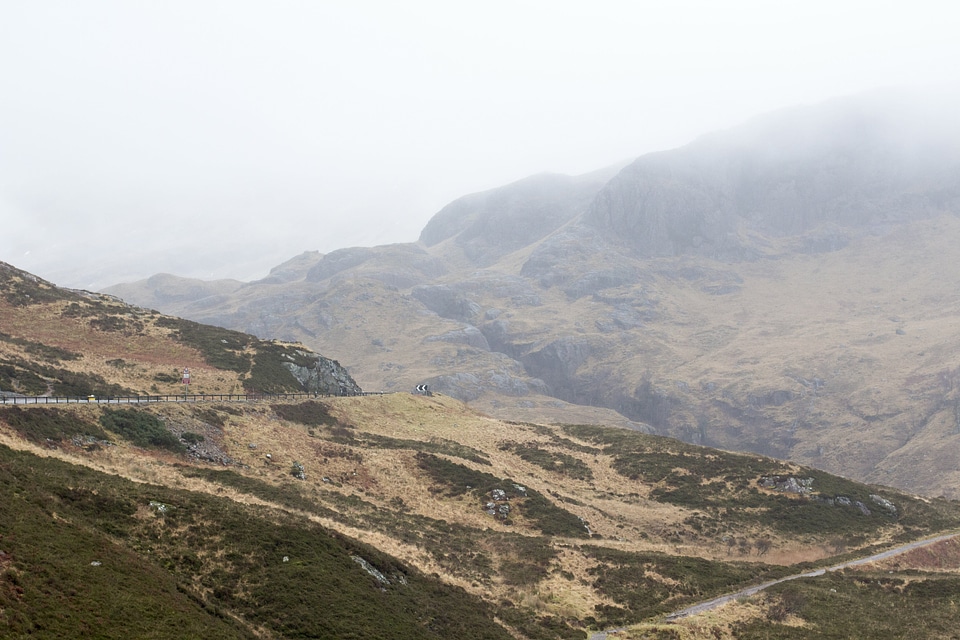Countryside fog hill