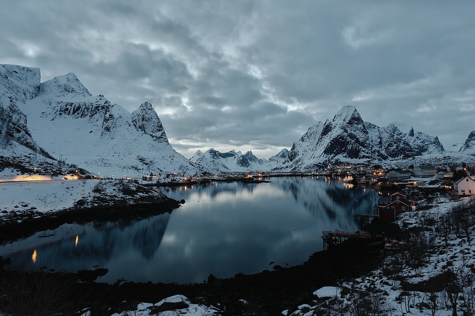Cloudy glacier gray