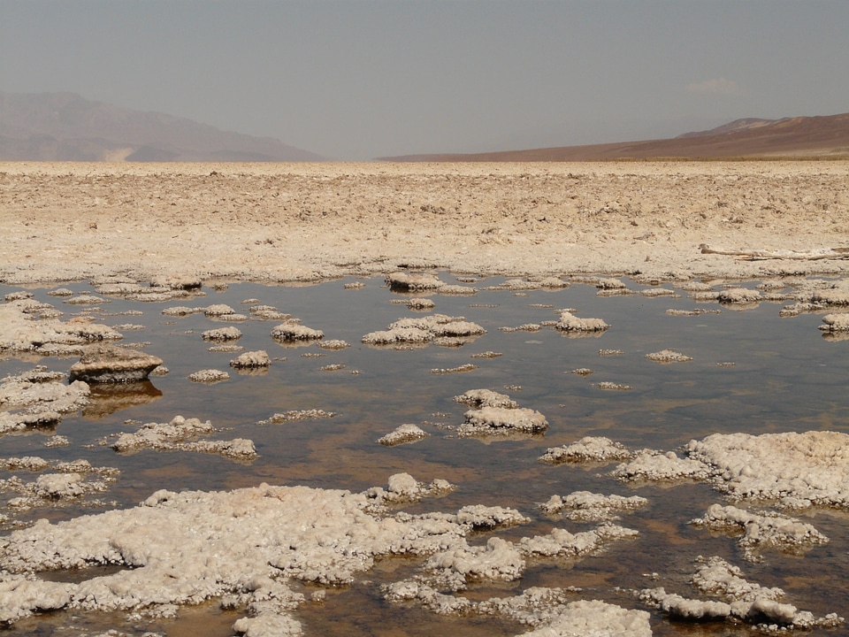 Salt water salt death valley photo