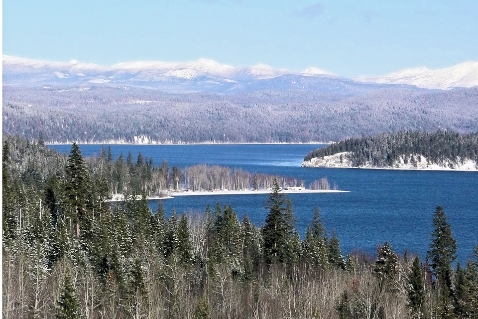 Mountains hill water