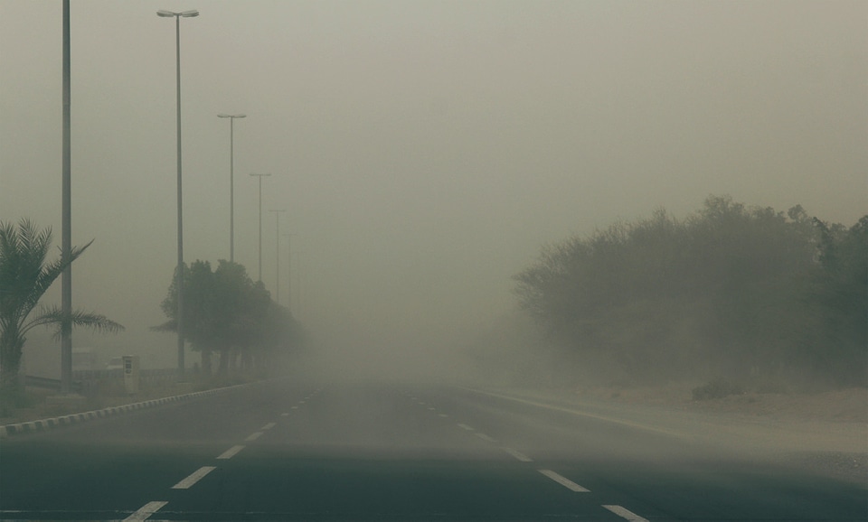 1 Sandstorm on the way to al ain (the last two photos were taken by alvaro hurtado mochon)