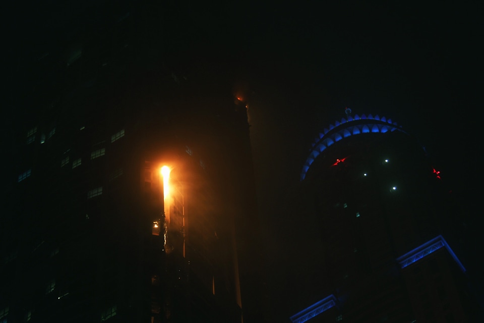 3 Fire in the torch building in dubai