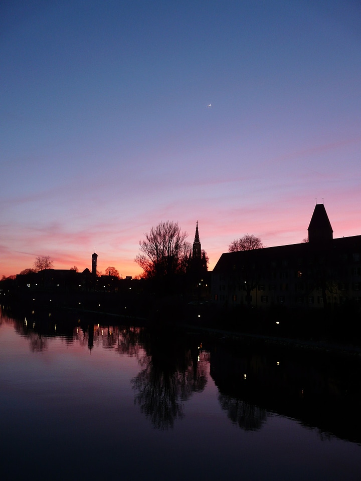 Sunset romance moon