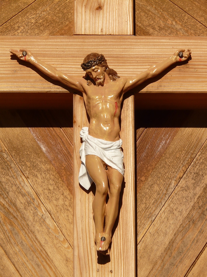 Wooden cross faith god