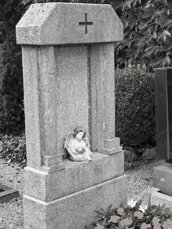 Grave tombstone old cemetery