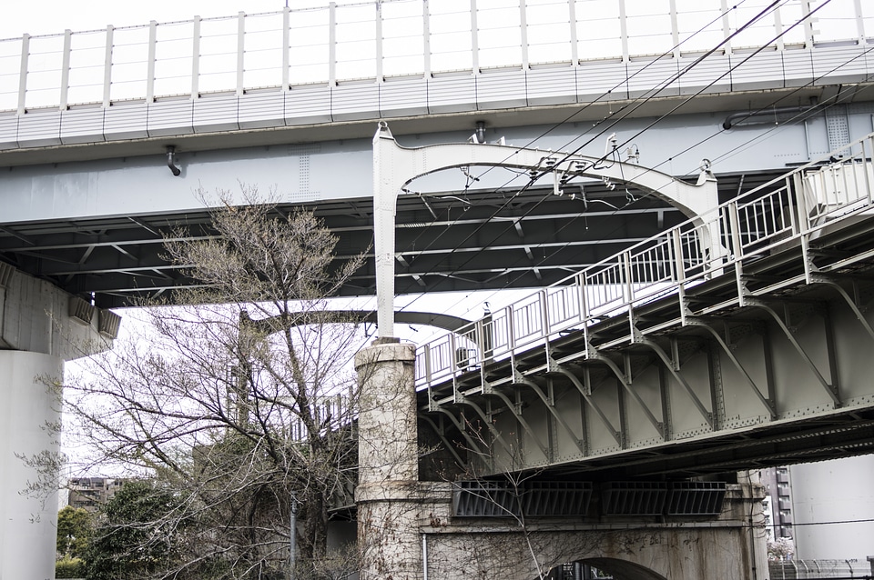 Concrete railway bridge