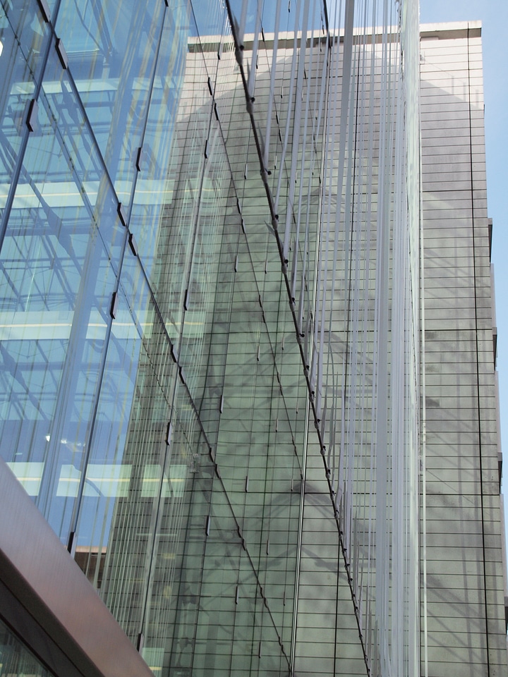 Urban landscape mirroring architecture