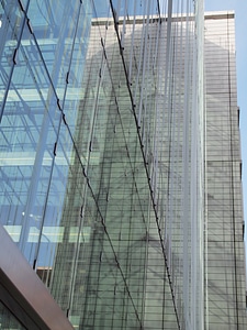 Urban landscape mirroring architecture