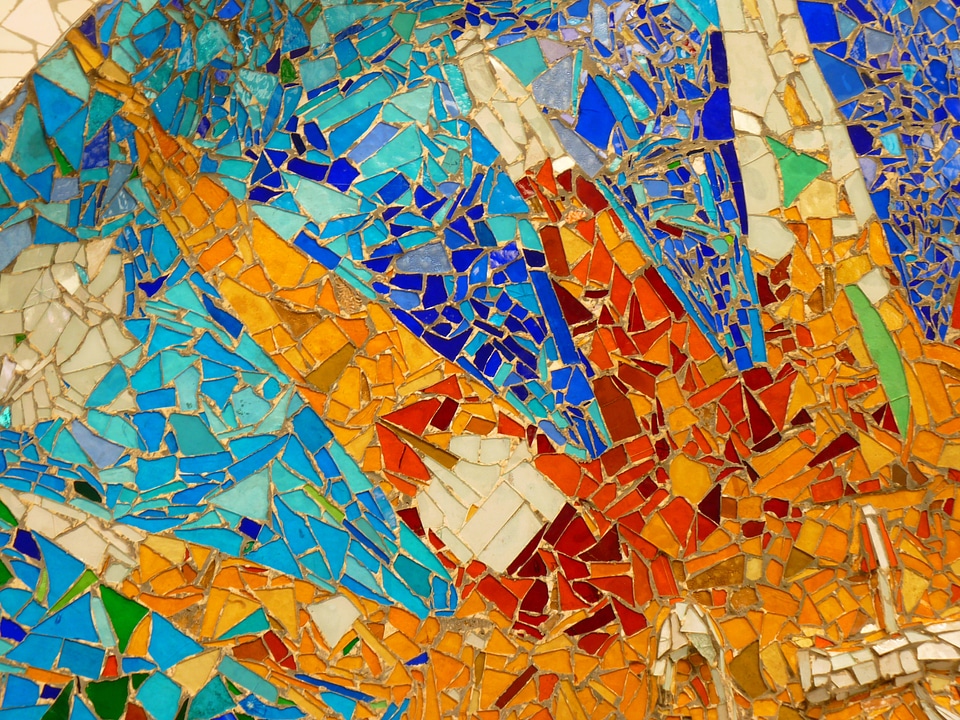 Gaudí mosaic barcelona