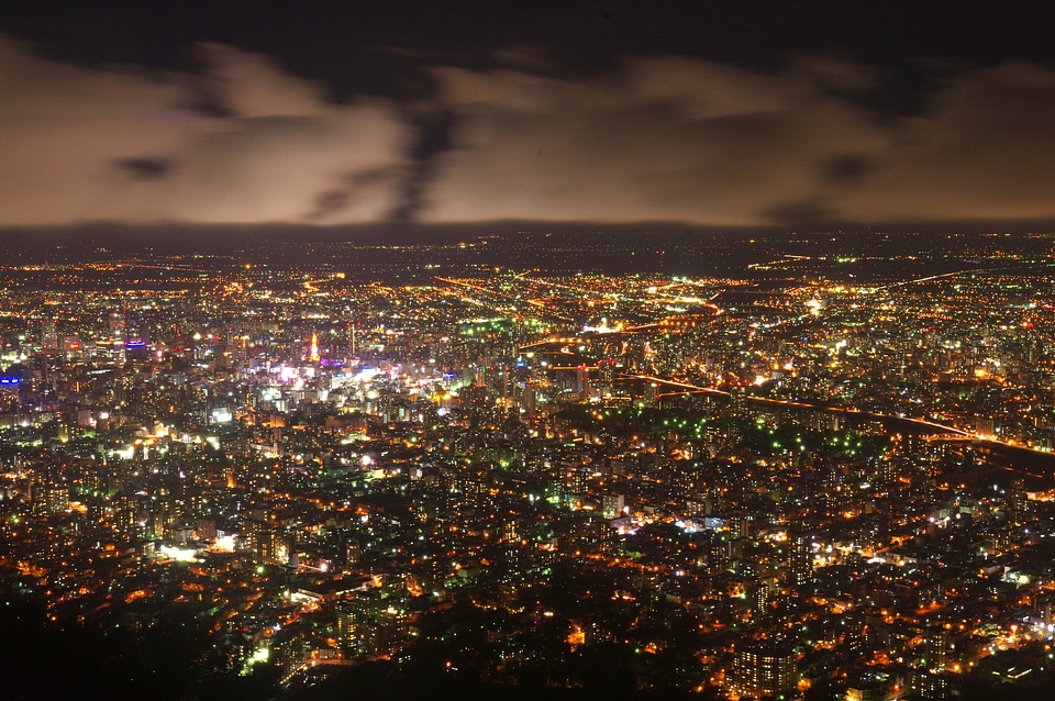 1 Night view in Sapporo