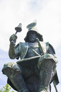 5 Bronze statue of Kiyomasa Kato photo