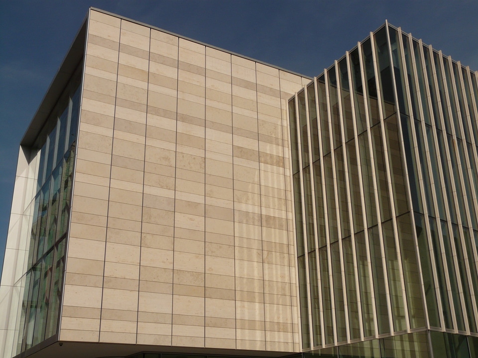 Architecture concrete glass
