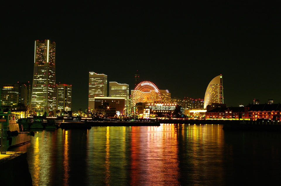 5 Night view in Yokohama
